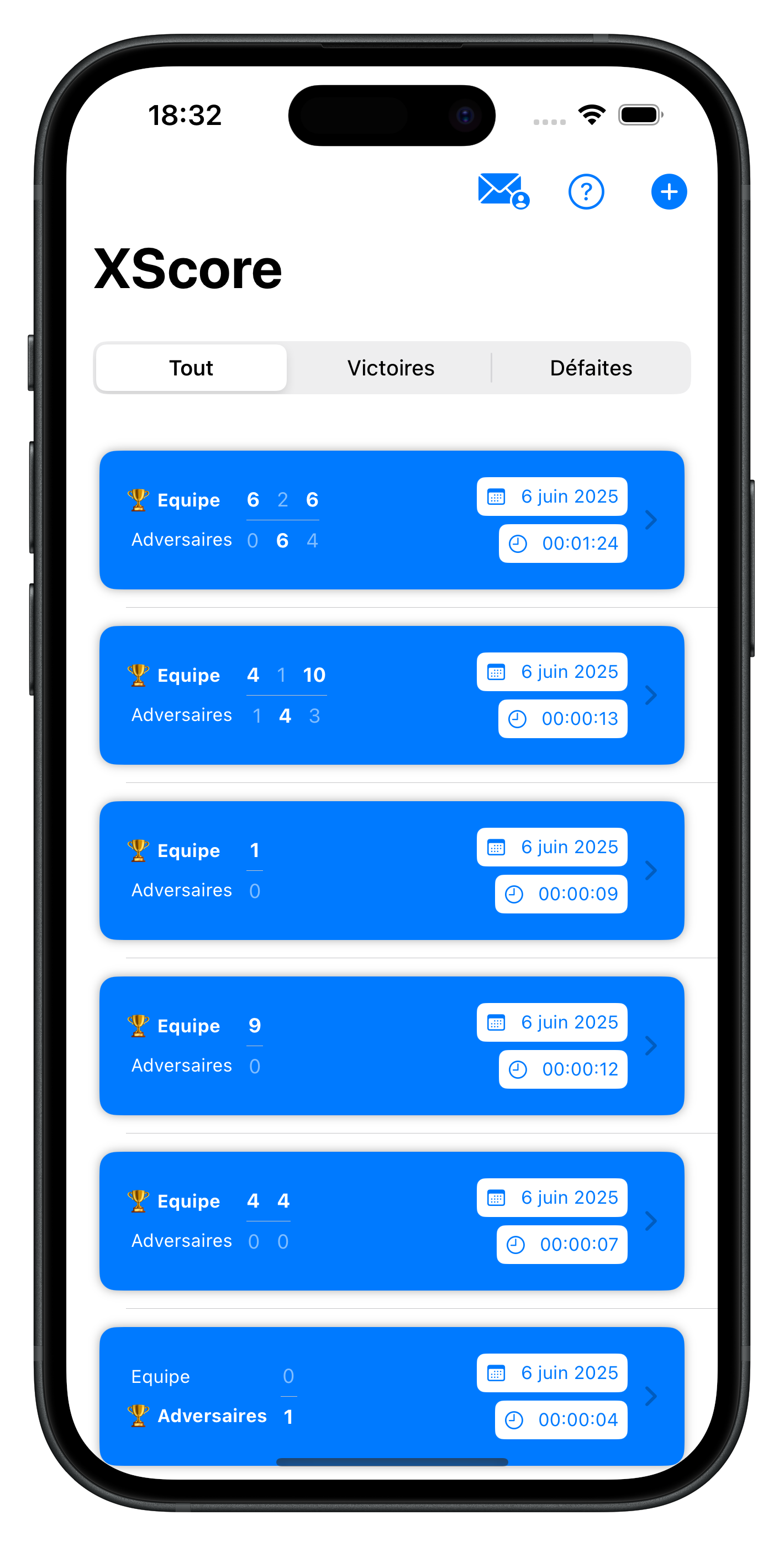Aperçu d'une application mobile développée par ApDev